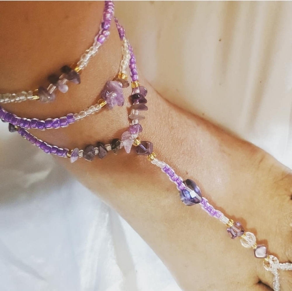 Barefoot Sandal Anklets Crystal Gemstone